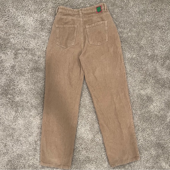 Baggy Empyre Tori 90s Khaki Corduroy Skate Pants women’s size 1 - Picture 2 of 4